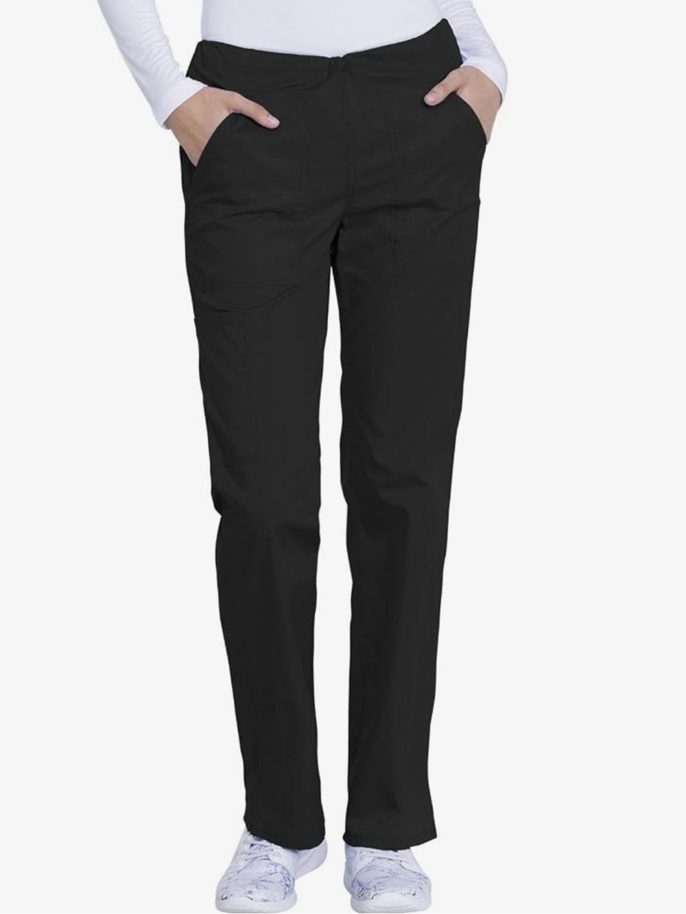 Dickies Med Industrial Strength Drawstring Scrub Pants Modern Class Black Sz XL